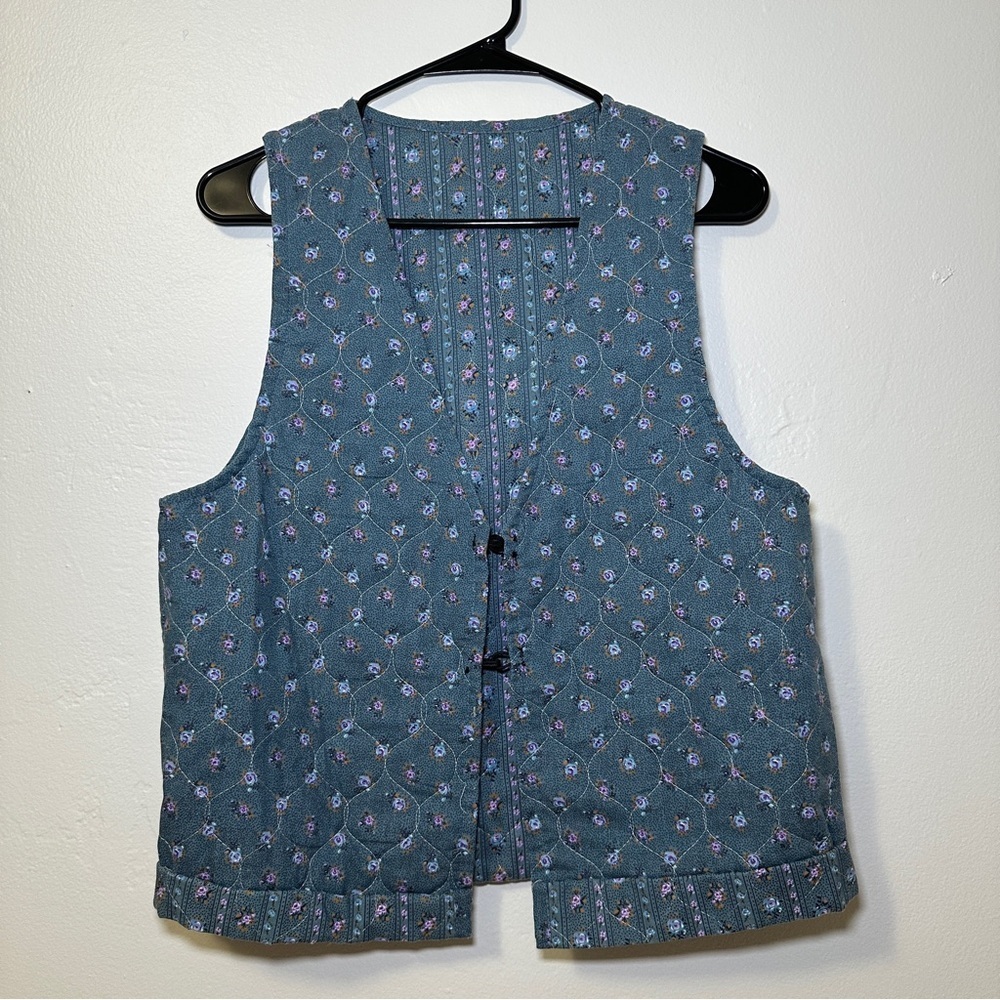 Chic Floral Patterned Women's Vest